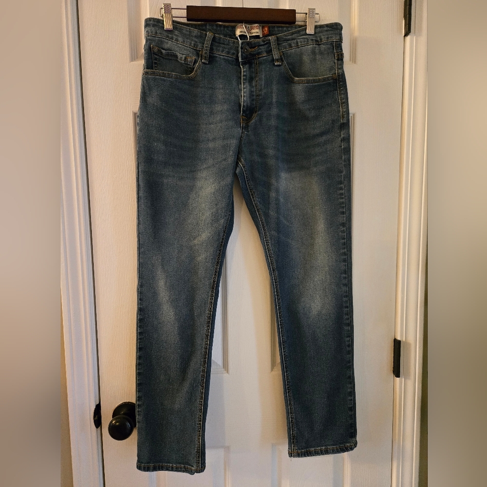 Hudson & Barrow Gentlemans Outfitters Jeans Men's Slim Stretch Size 33x30